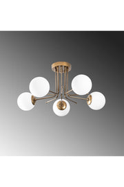 Daisy 5 Li Modernes Design-Rustikal-Wohnzimmer-Küche-Schlafzimmer - Antiker Kronleuchter aus Glop-Glas