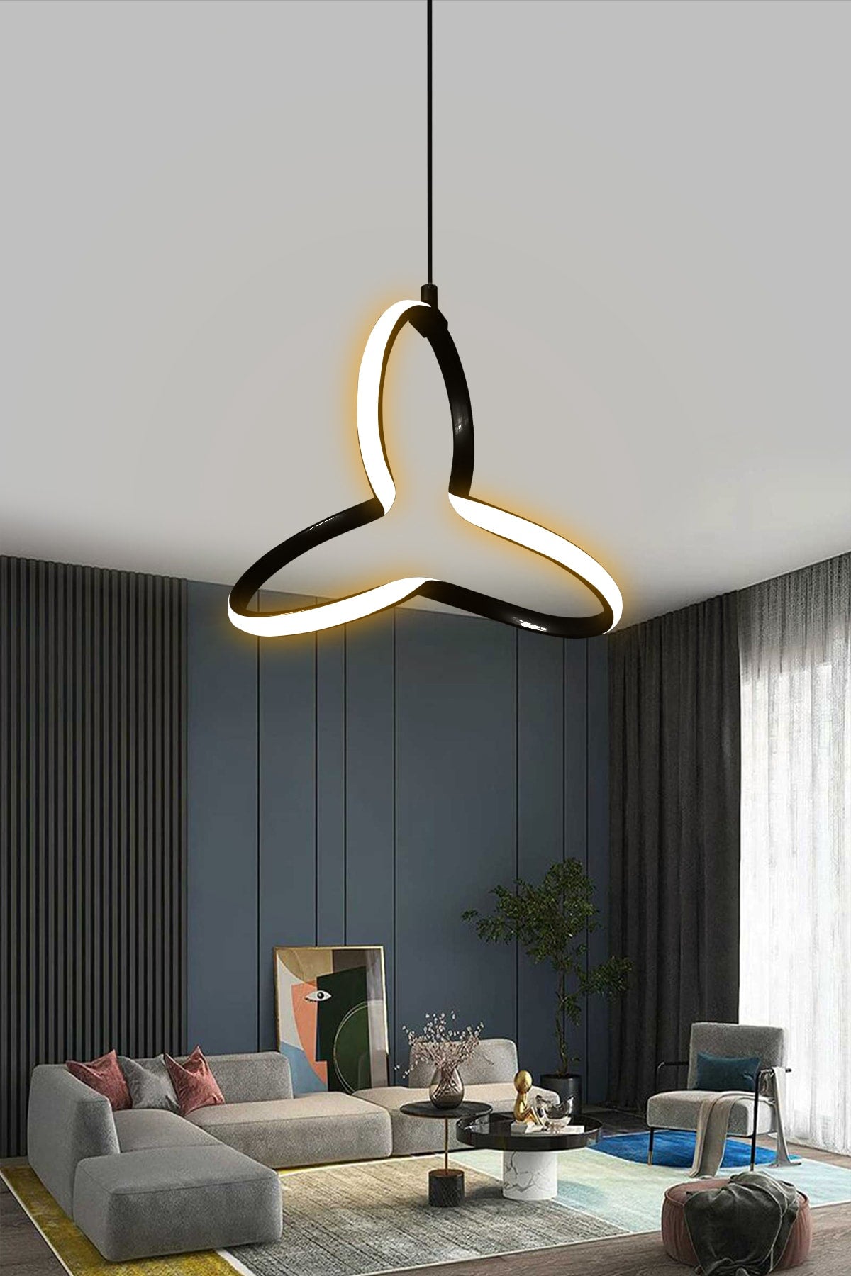 Moderne Pendelleuchte Schwarz Fall Tageslicht Led Kronleuchter 1 Jahr Garantie Led Kronleuchter
