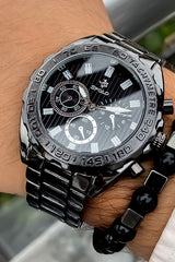 Steel Band Men's Wristwatch Waterproof