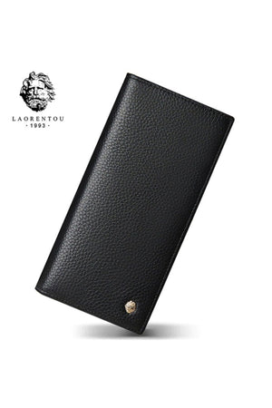 Salvatore Made in Italy Lange Herrenbrieftasche aus echtem Leder – Langes Herrenkartenetui