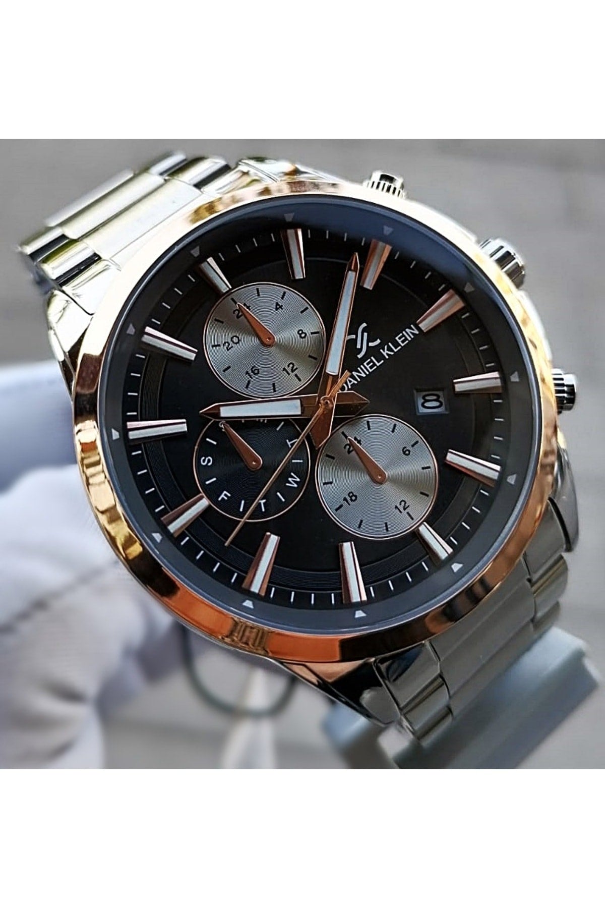 Silver Men's Wristwatch 3 Atm Waterproof Stainless Steel Machine Guaranteed