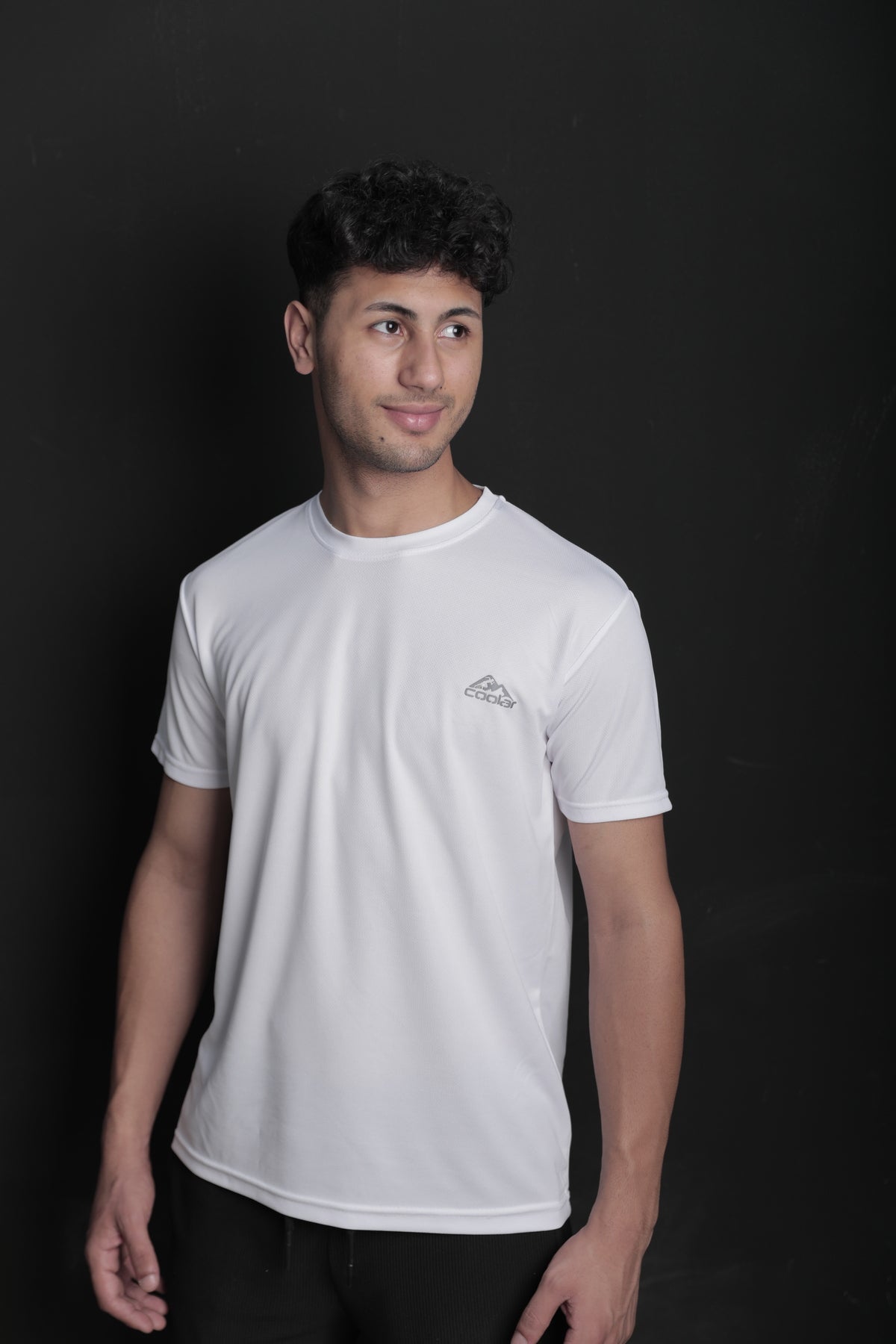White Sweat Absorbent Outdoor Performance Sports T-Shirt