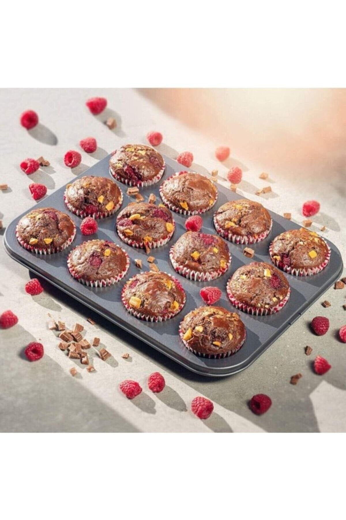 12 Piece Cake Mold Fireproof Non-Stick Muffin Cupcake Mold Cake Mold