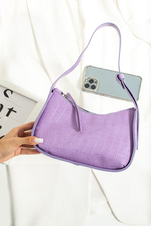 Women'S Crocodile Baguette Bag