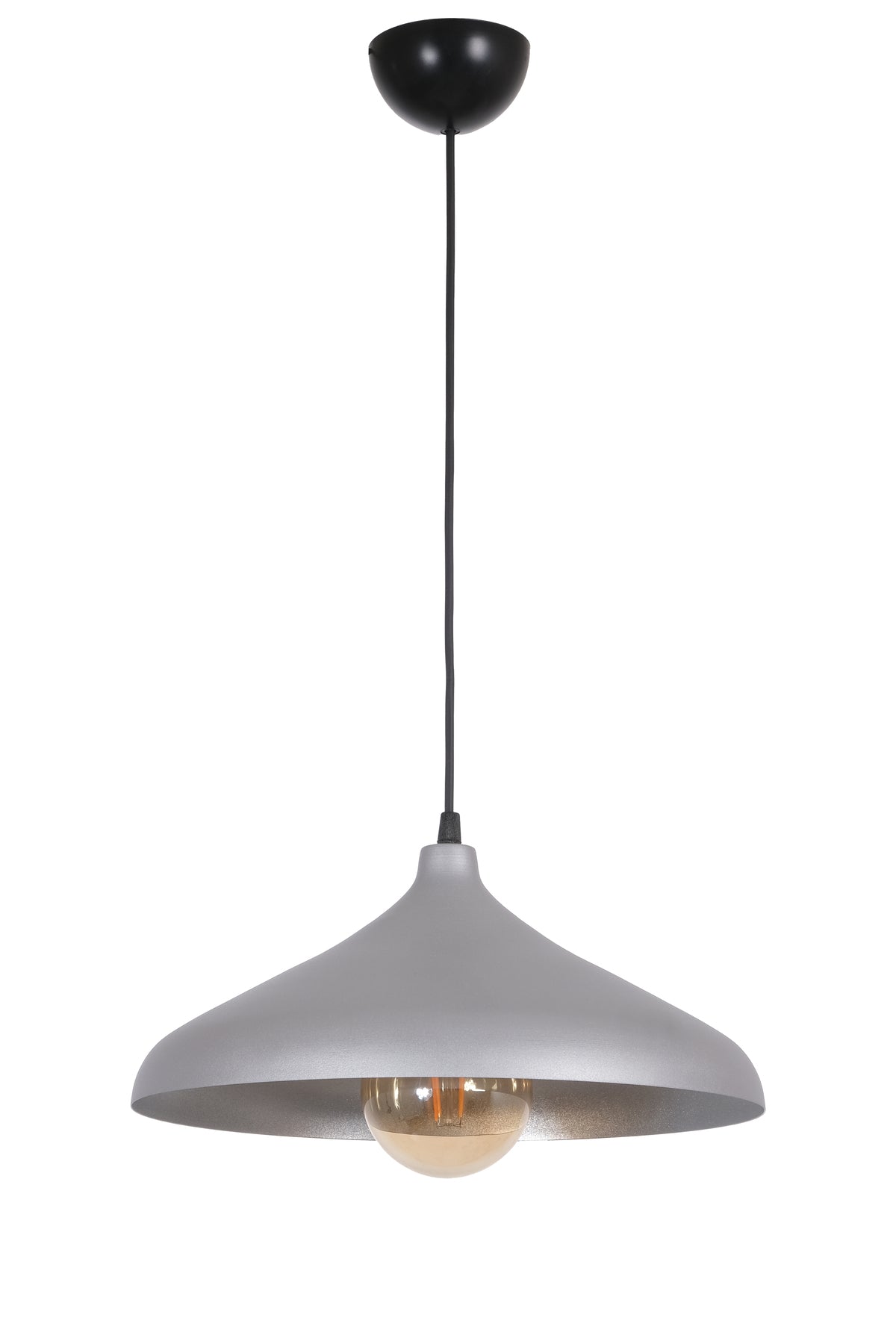 Nil Modern Design Cafe Kitchen Living Room Metal Gray Interior Gray Color Single Chandelier