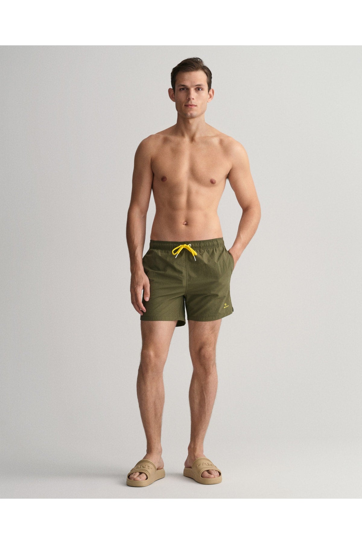 Men's Green Classic Fit Swimsuit