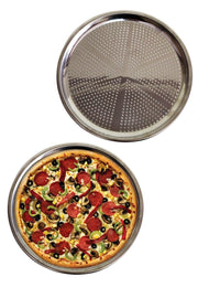 Perforated Steel Pizza And Lahmacun Tray Large -36 Cm - Swordslife