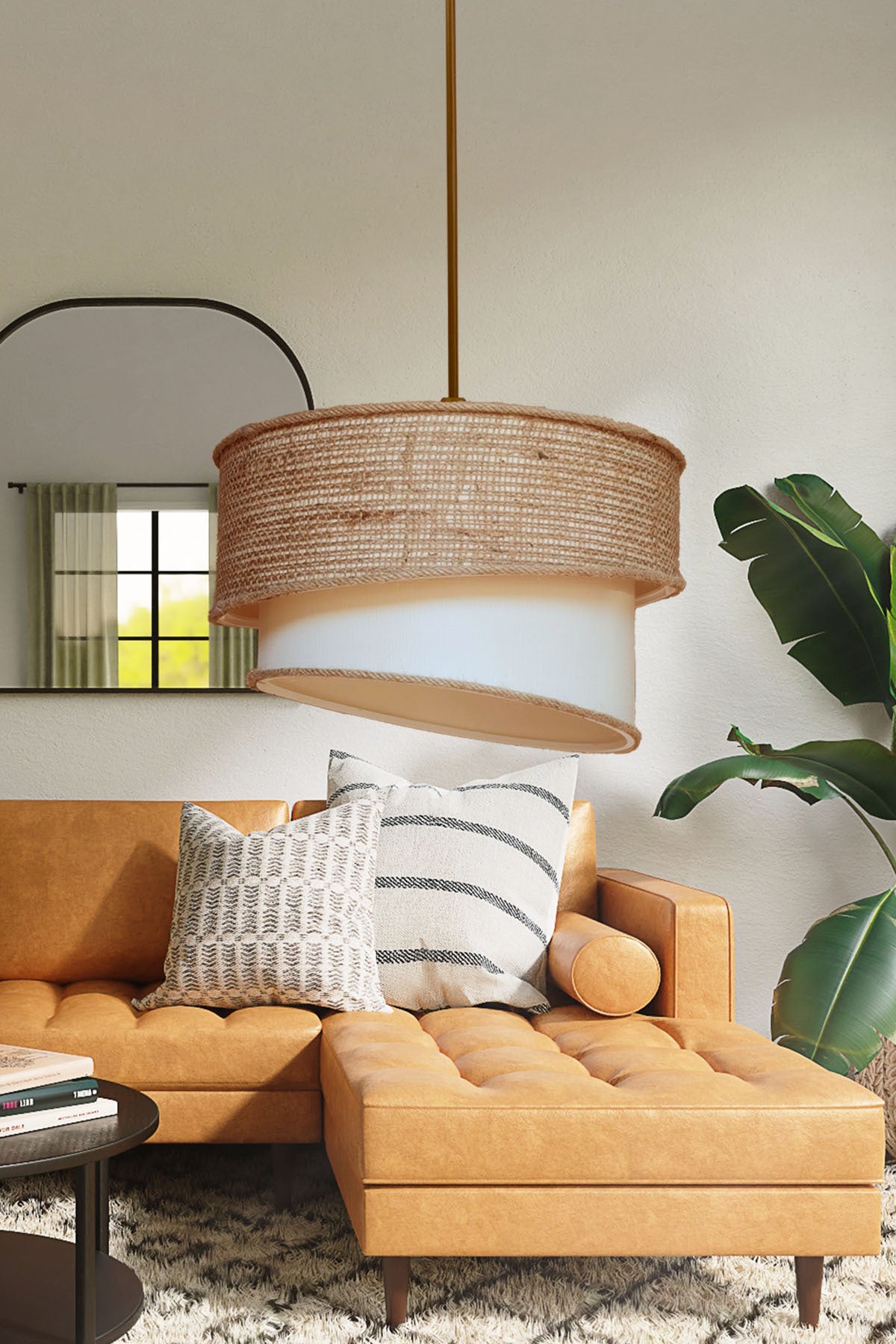 Wind Redro Wicker Pendelleuchte Kronleuchter E548