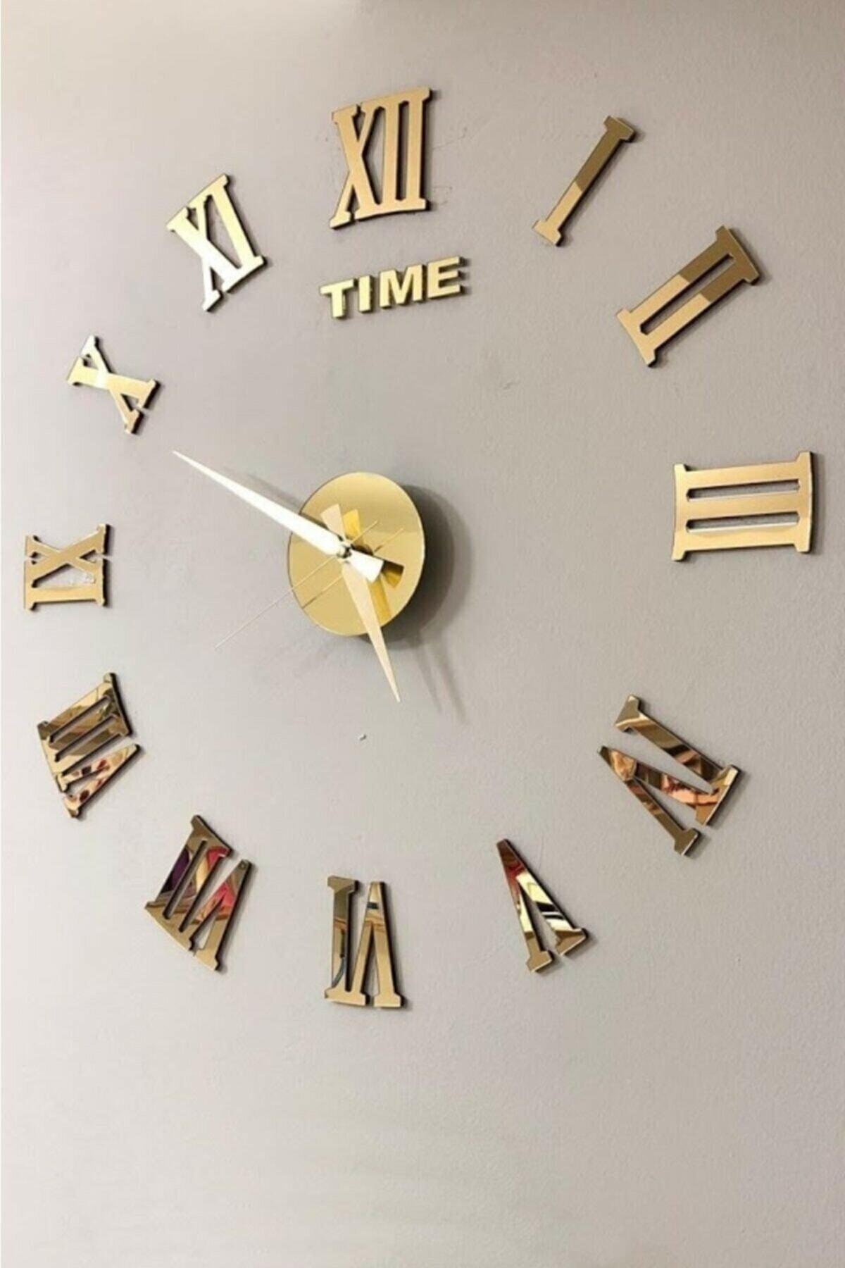 Time Collection 3d Roman Numeral Wall Clock (GOLD) - Swordslife