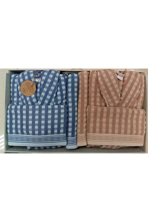 Bathrobe Set Plus Beige Indigo - Swordslife