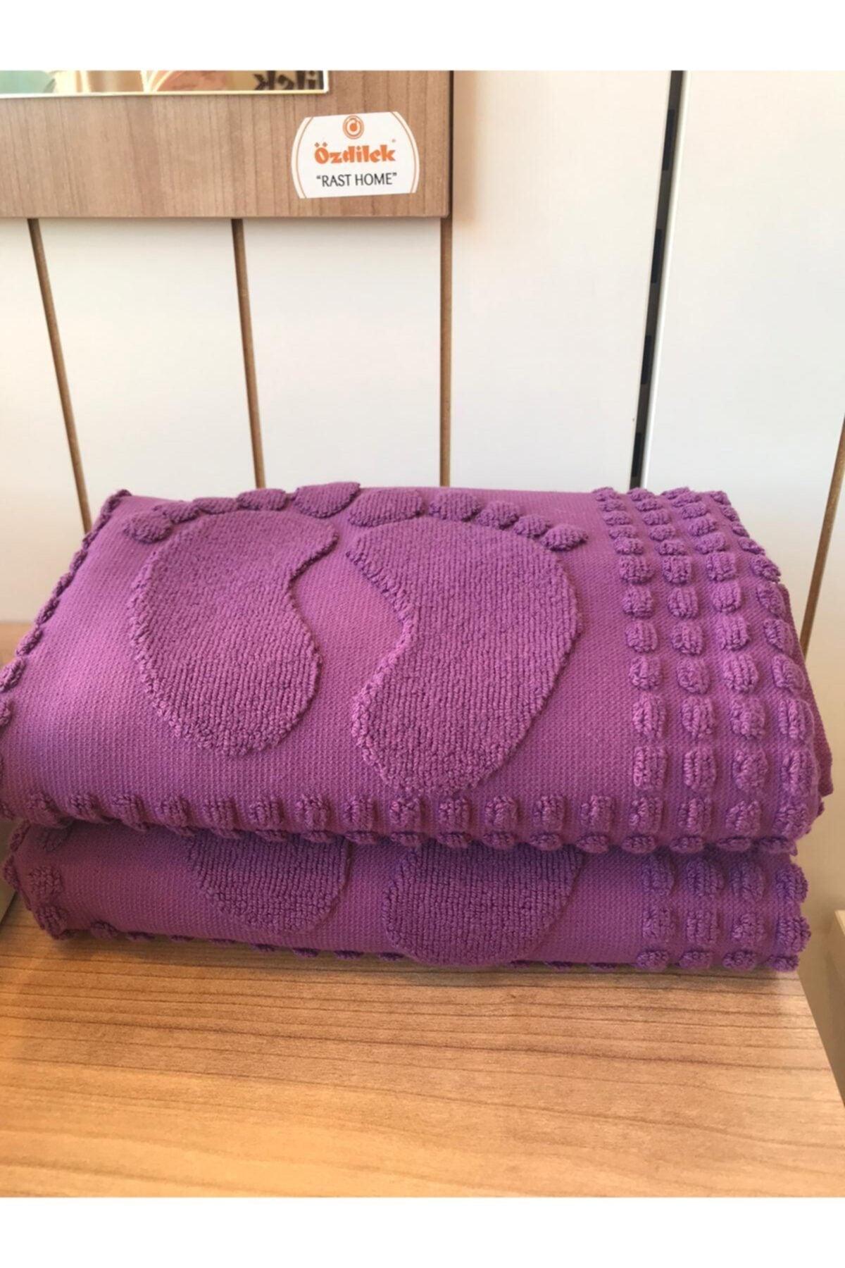 Bath Foot Towel Set of 2(dark Lilac) - Swordslife