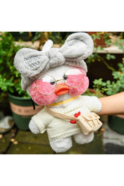 Gift Lalafanfan Duck With Glasses Bag Cute Duck Toy Plush Birthday Gift