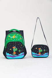 Dinosaur Scooter Primary School Bag Lunch Box Boy-Girl