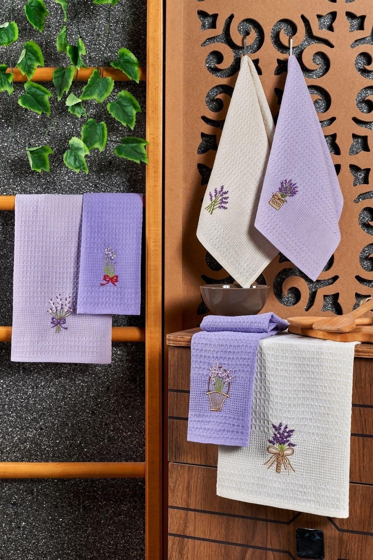6 Pcs Kitchen Towel Lavender Set 40x60 - Swordslife