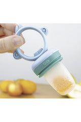 Puree Fruit - Vegetable Strainer - Spout 100% Premium Silicone Blue-green