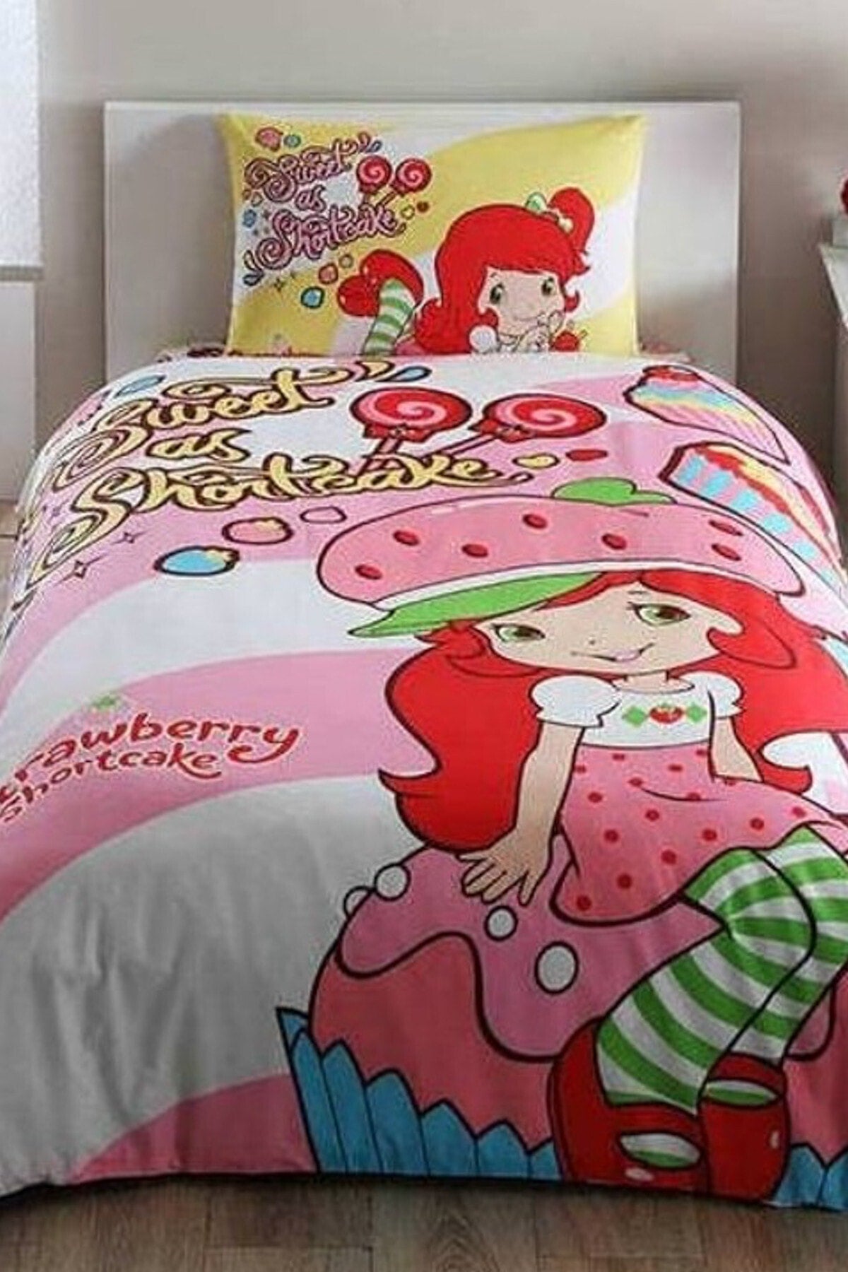 Strawberry Shortcake Cute Single Duvet Cover Set 60145088
