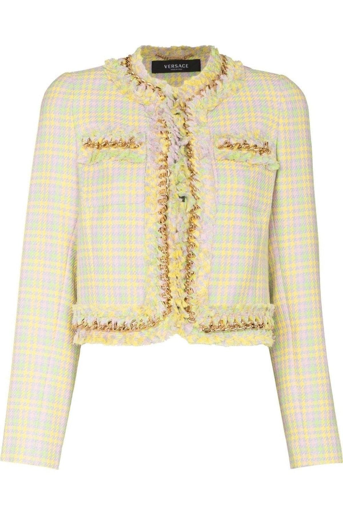 Herringbone Patterned Tweed Jacket - Swordslife