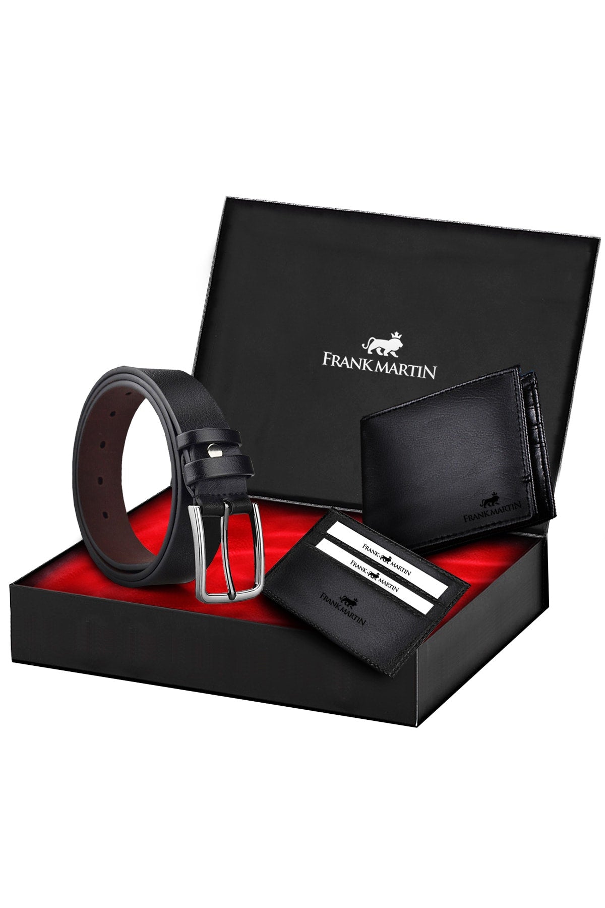 Black Wallet Belt Card Holder Set 50-001