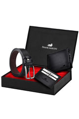 Black Wallet Belt Card Holder Set 50-001