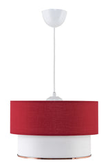 Teuse Chandelier Red White Mdrn-45