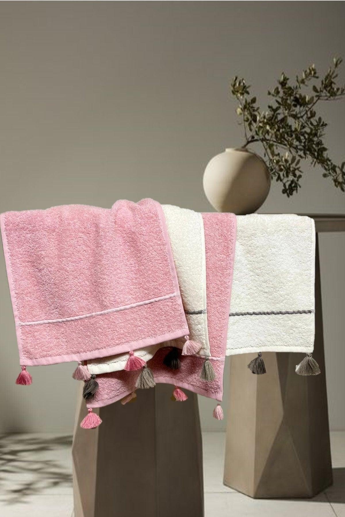 Pompom Pinky (3) 4 Piece Hand Towel Kitchen Towel - Swordslife