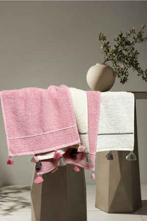 Pompom Pinky (3) 4 Piece Hand Towel Kitchen Towel - Swordslife