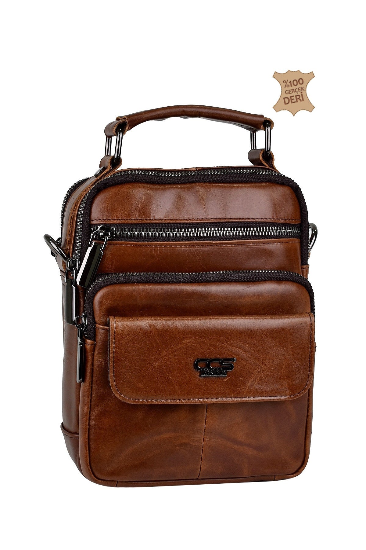 ÇÇS Multi Eyed Genuine Leather Men's Bag 31437