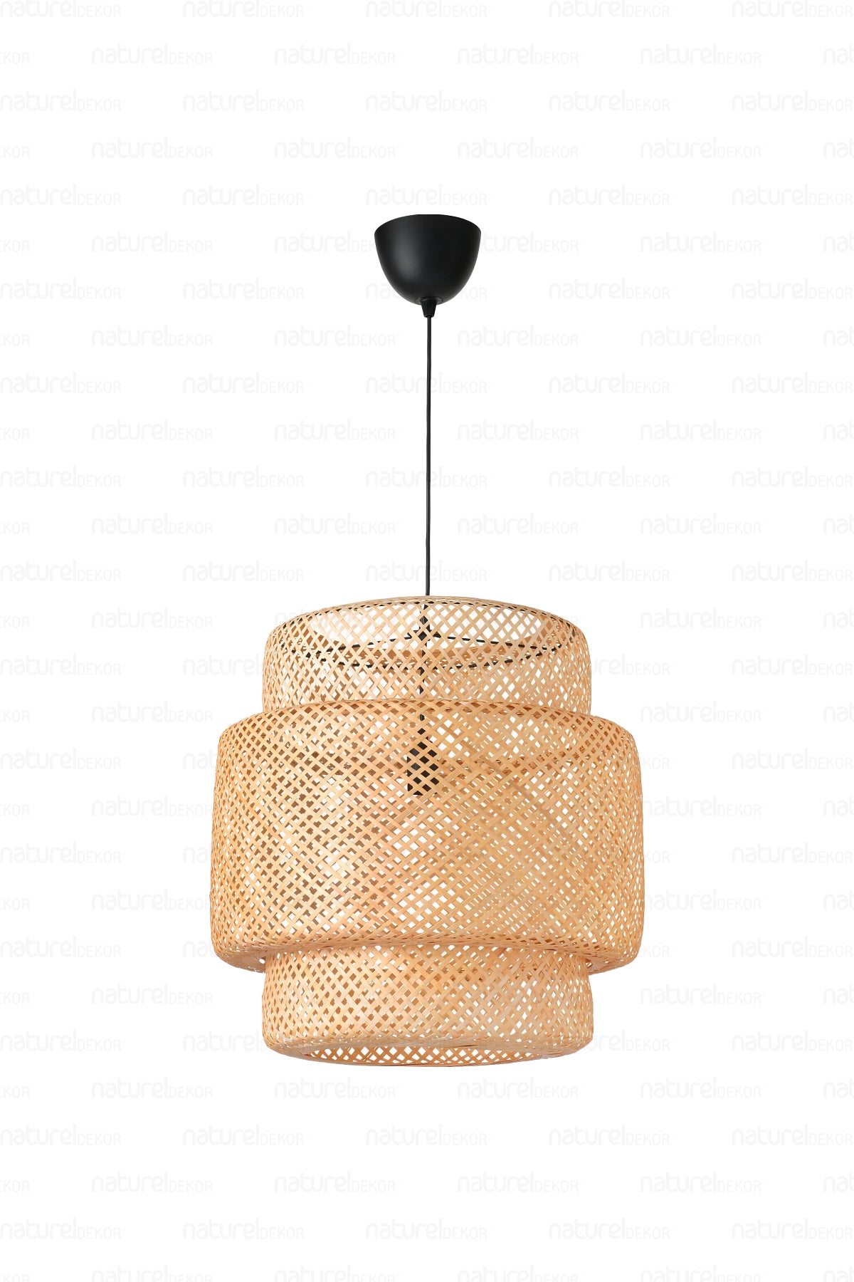 Sinnerlig Bamboo Chandelier 50cm- Scandinavian, Modern, Bohemian, Rattan Chandelier, Lighting