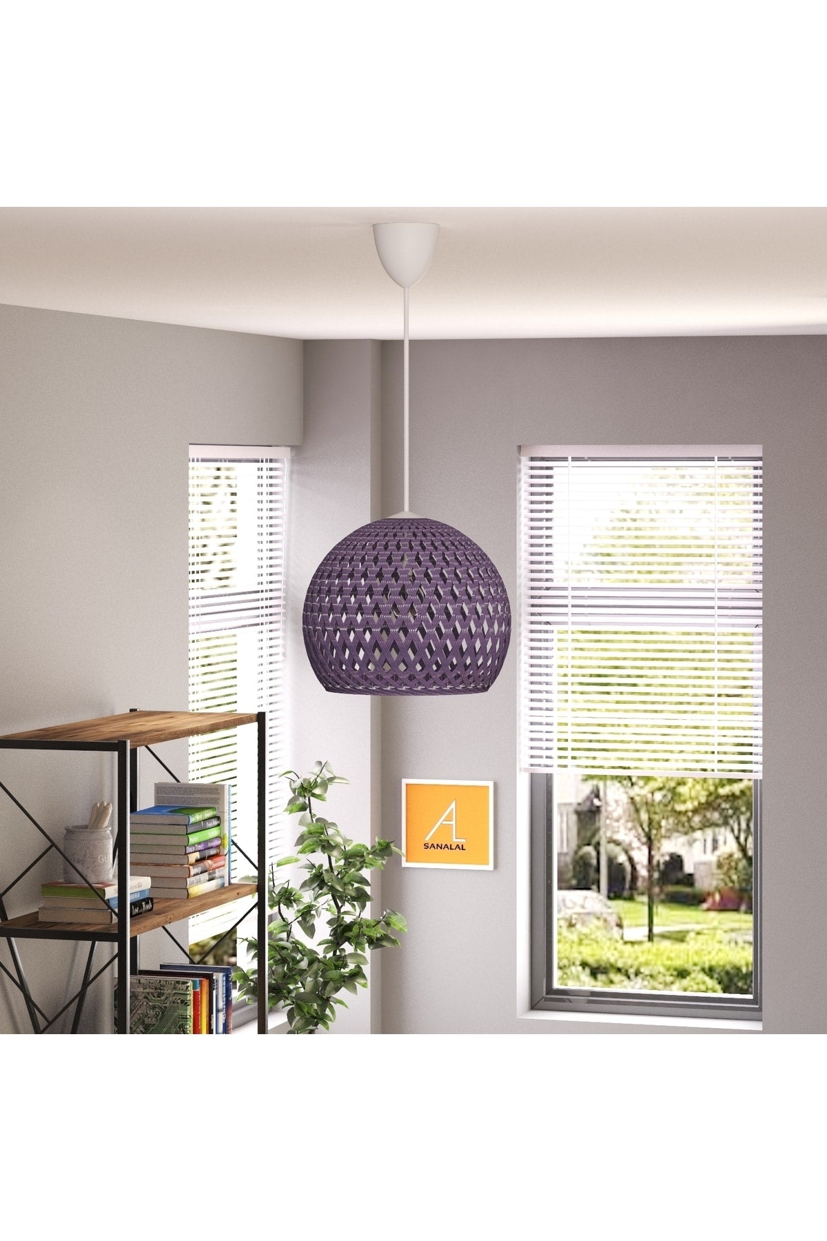 Pendent Ball Lilac Chandelier