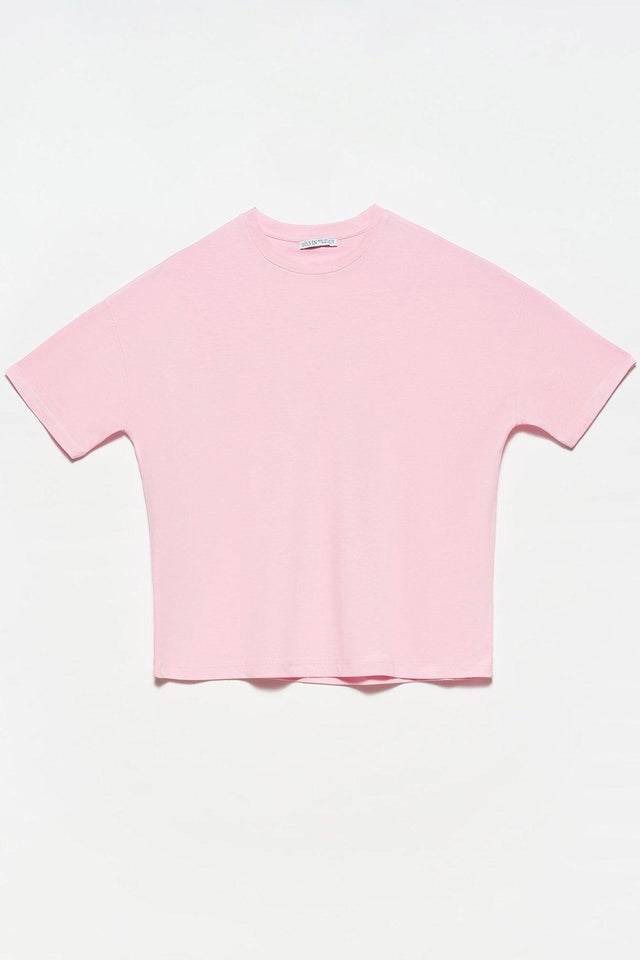 3683 Basic T-shirt Light Pink - Swordslife