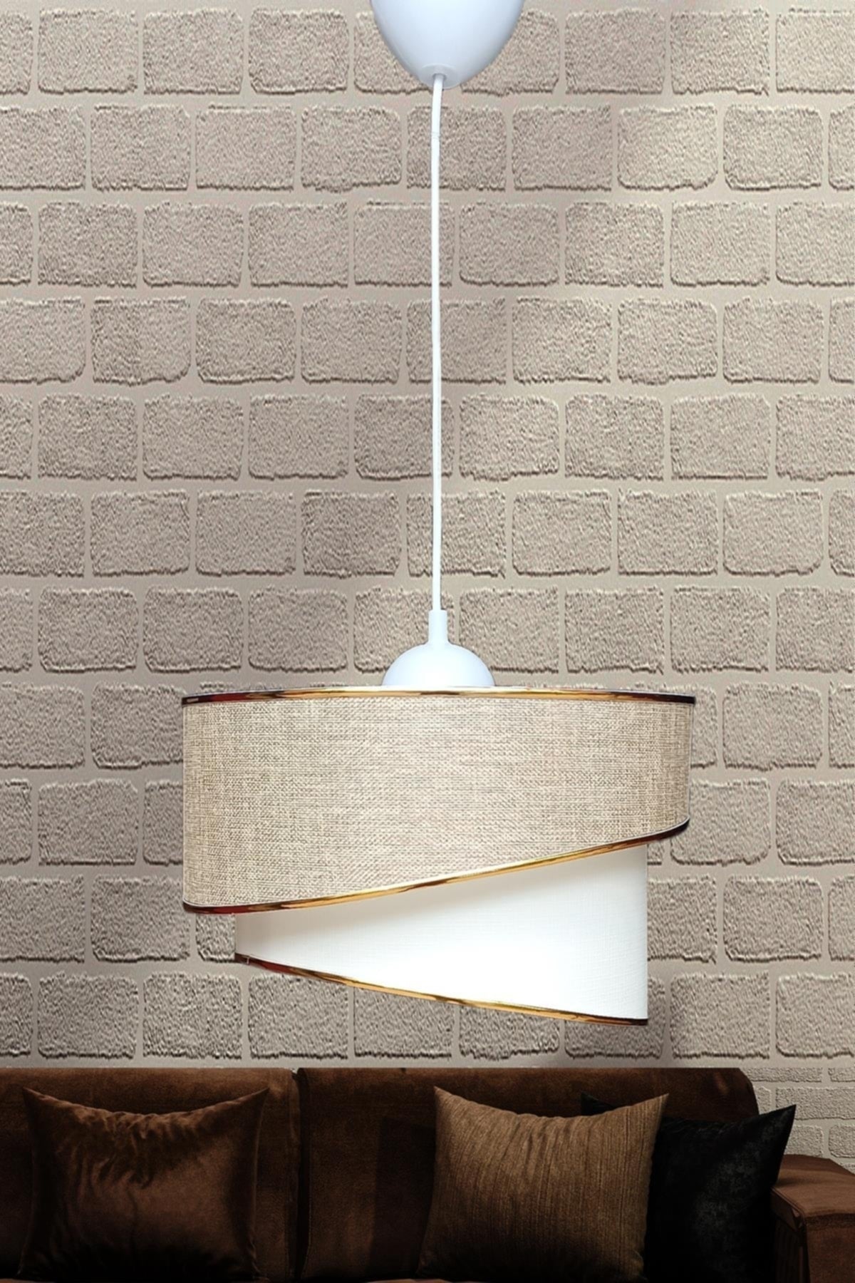 Ruzgar Modern Single Pendant Lamp Chandelier E55