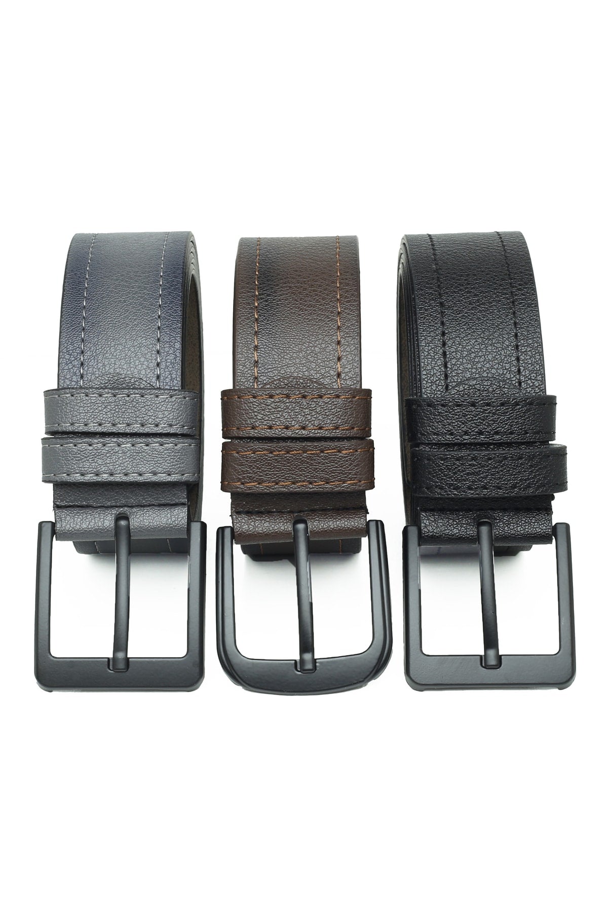 3 Pieces Men's Belts Suitable For Jeans Or Canvas.
