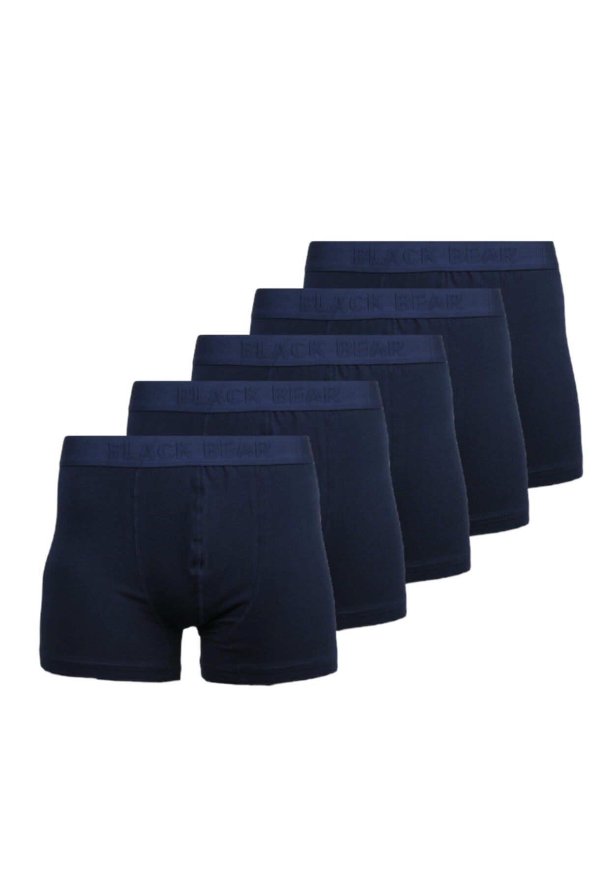 Blackbear Men'S Boxer Lycra Ultra-Comfortable 5-Pack Navy Blue