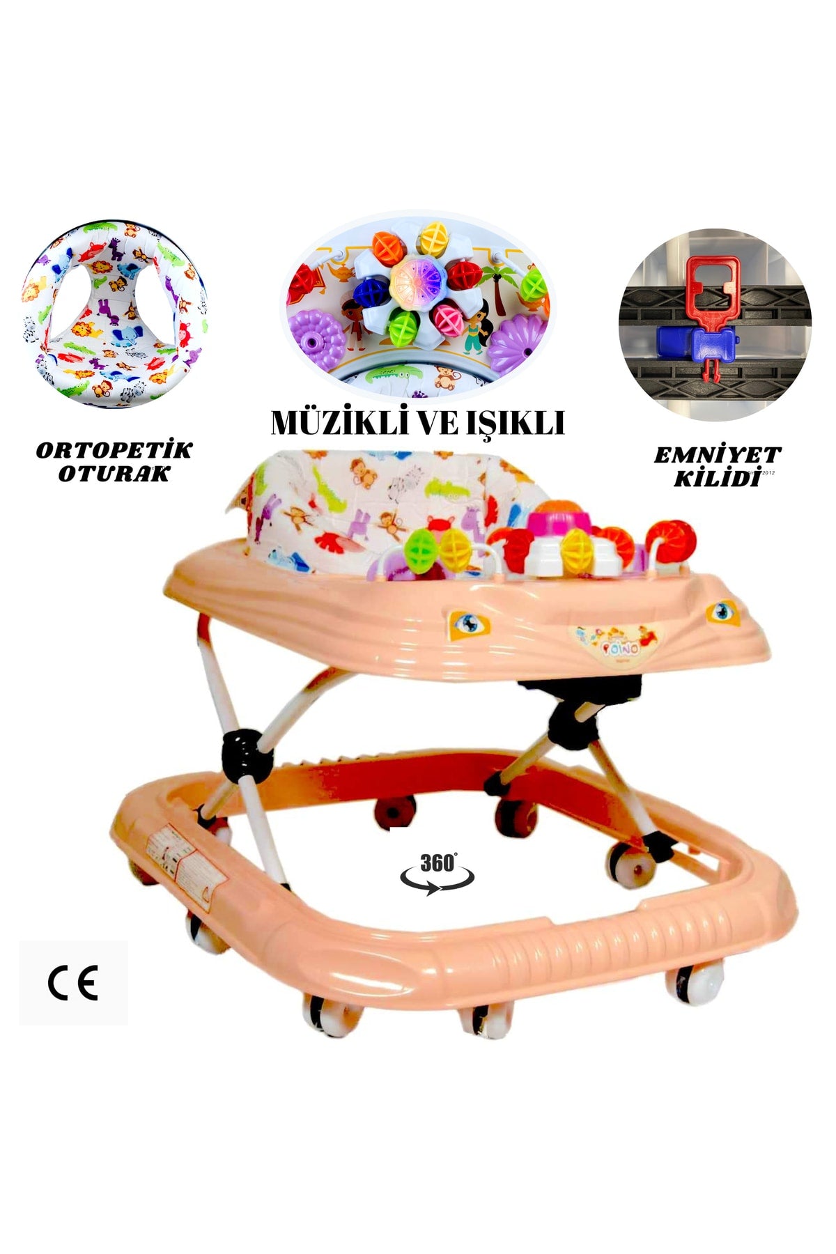 Children'S Equipment Musical And Lighted Walker 10 Foot Spider Model Yrtç22