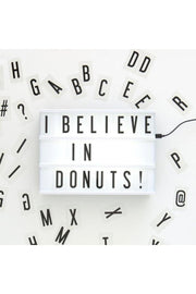 Light Box Led Display With Cinematic Letters Illuminated Message - Medium