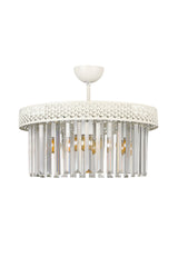 Sitrus 4th White Lux Crystal Stone Chandelier
