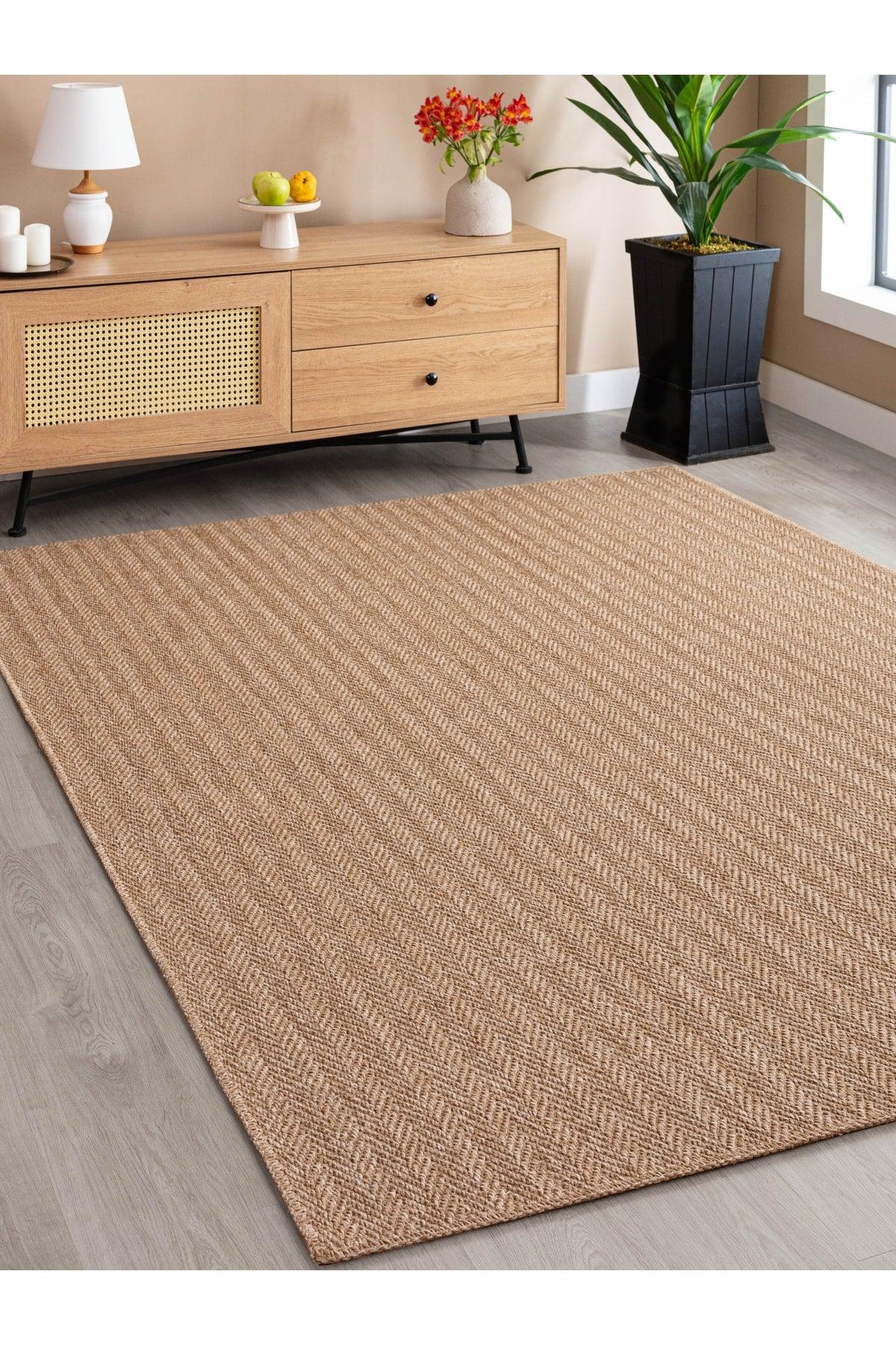 Srz-0503 Herringbone Jute Based Straw Woven Knitted Bohemian Antiallergic Carpet Kilim Z - Swordslife