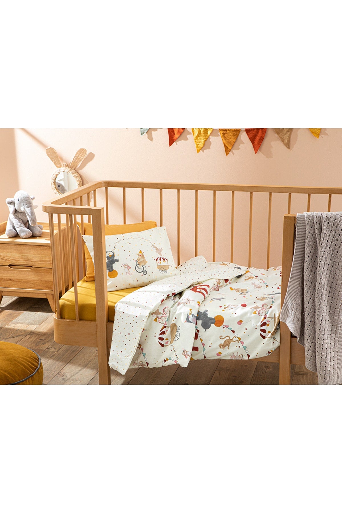 Carnival Cotton Baby Duvet Cover Set 100X150 Cm Beige