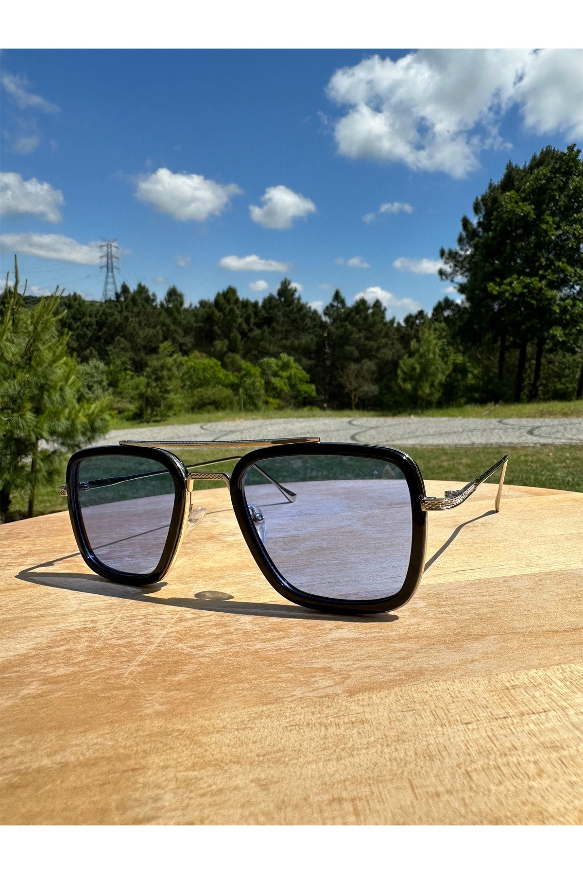 Vision Glasses Tony Stark Model Unisex Sunglasses