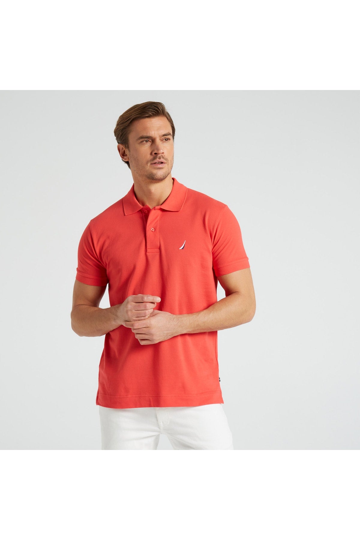 Men's Red Classic Fit Short Sleeve Polo