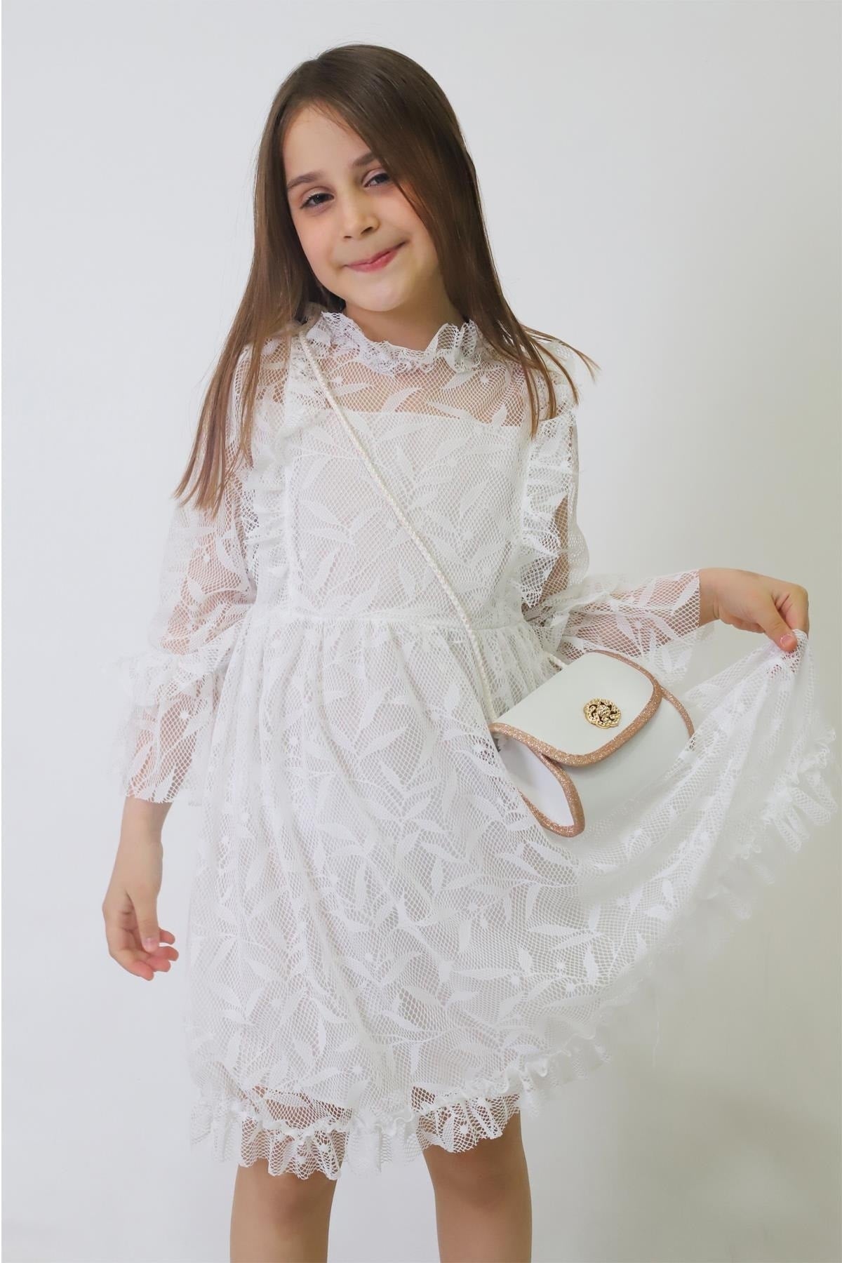 Girl Summer Dress With Bag (2026 New Season 134)