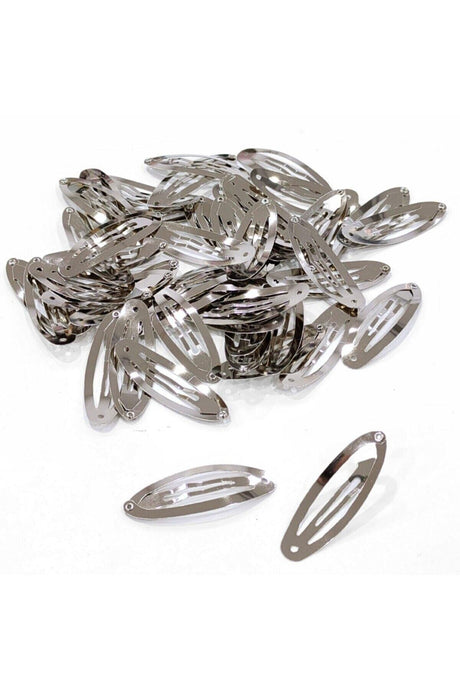 6 Cm Silver Clip Snap Clasp Apparatus - Metal Snap Clasp Apparatus - 25 pcs - Swordslife