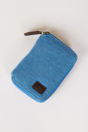 Blaue Herrenbrieftasche