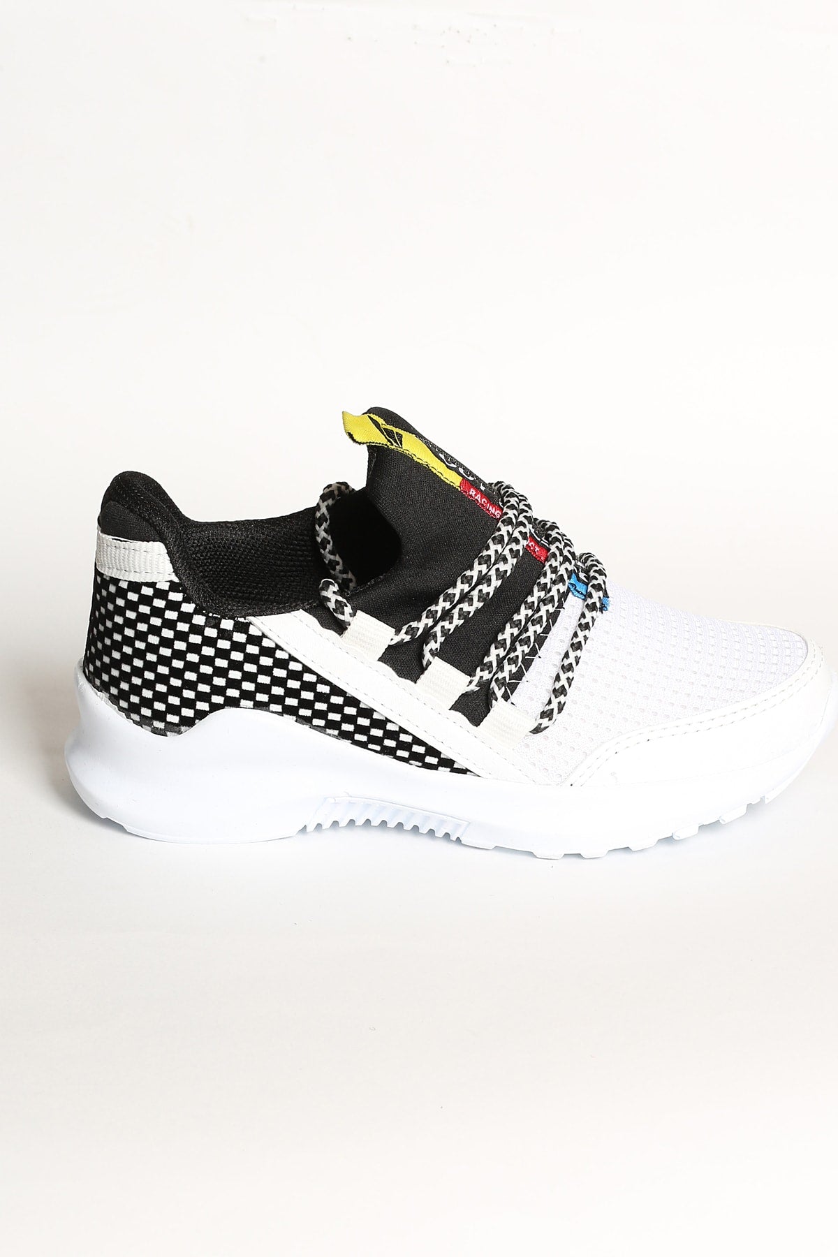 Kids White-Black Orthopedic Walking Shoes