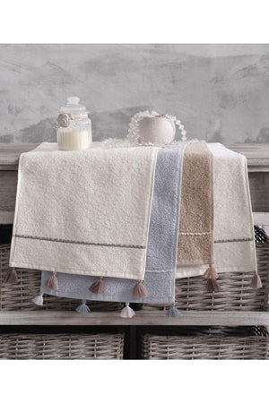 Pompom Piny (1) 4 Piece Hand Towel Kitchen Towel - Swordslife
