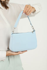 Blue U16 Daily Sport Canvas Fabric Baguette Women's Hand And Shoulder Bag U:23 E:15 W:7