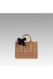 Camel Embroidered Shoulder Bag