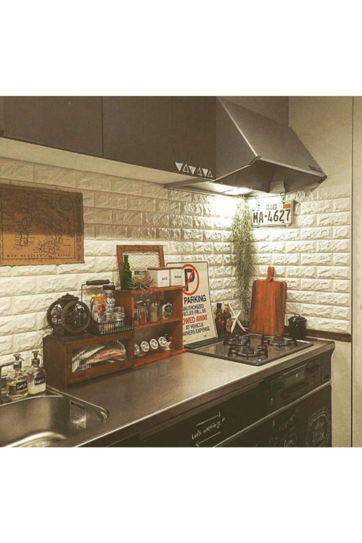 3d Self Adhesive Flexible Sponge Brick Wall Cladding Panel For Kitchen Countertops - Wallpaper - Swordslife
