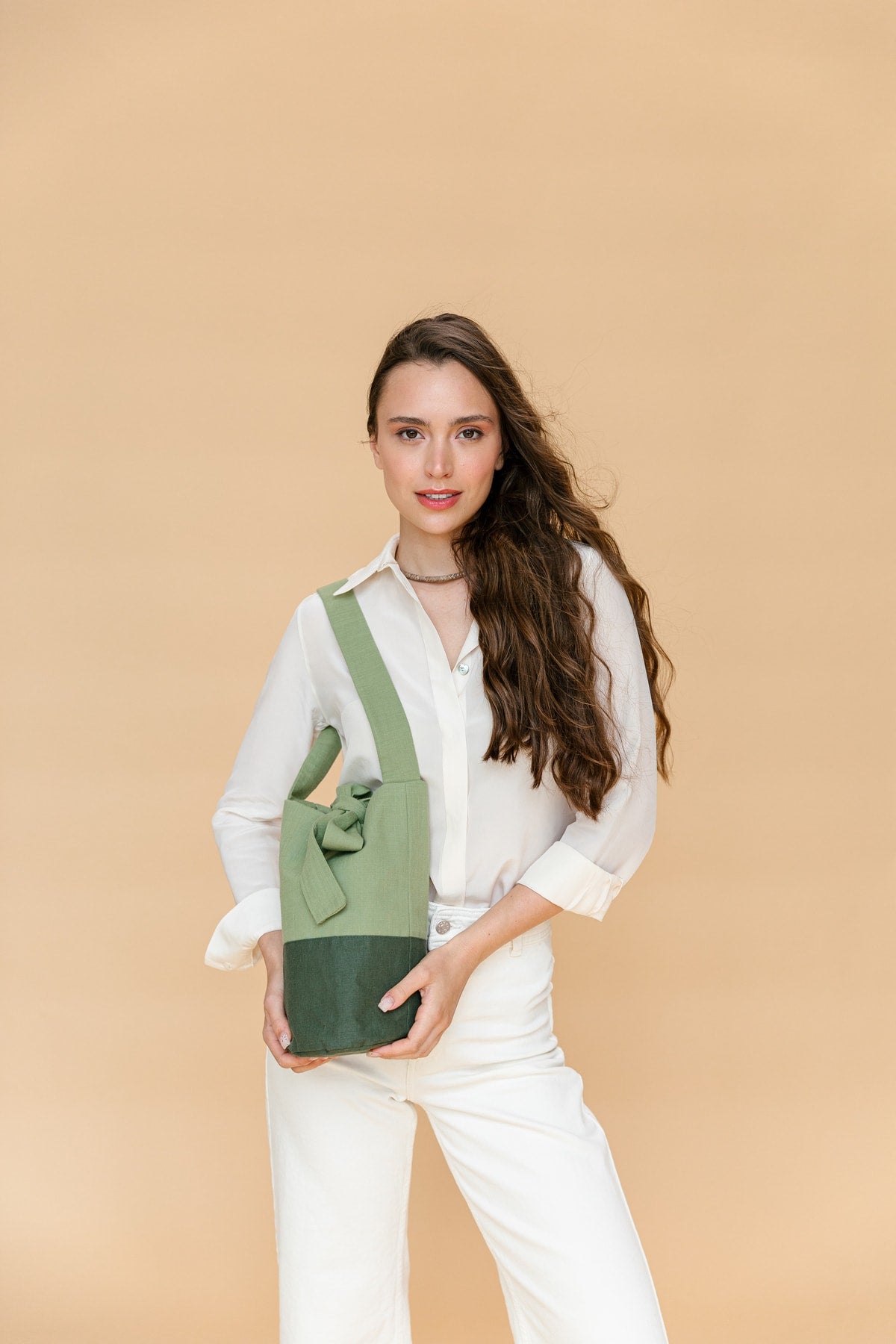 Natural Dyeing Canvas Shoulder Bag