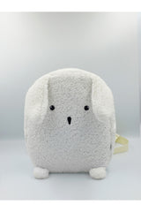 - 6 Years Kindergarten Kids School / Backpack Wellsoft Plush Off White